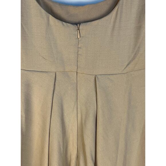 Tuckernuck Pomander Place Peplum Tank Top Small Khaki Feminine Preppy Twee - Picture 5 of 7